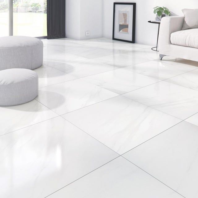 60x60 Super White Nano Polished Porcelain
